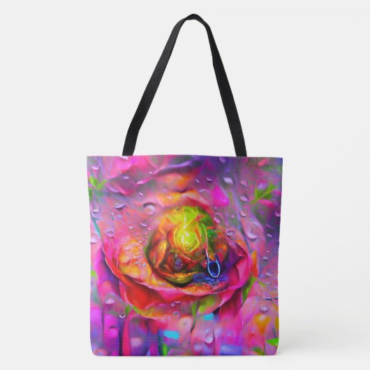 Tote Bag Art Floral Surreal (Devant)