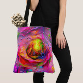 Tote Bag Art Floral Surreal (De près)