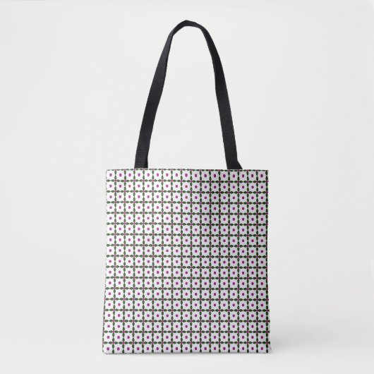 Tote Bag Art Gemstone, Vert Violet (Devant)