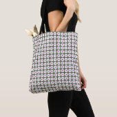 Tote Bag Art Gemstone, Vert Violet (De près)