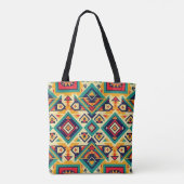 Tote Bag Art géométrique aztèque (Dos)