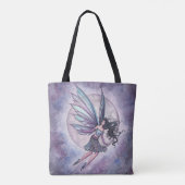 Tote Bag Art Imaginaire Fairy Vol Lune (Dos)