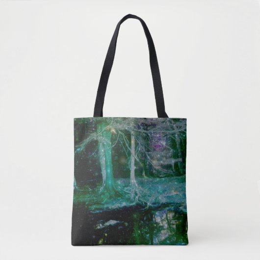 Tote Bag Art Imaginaire mystique de la forêt enchantée (Devant)