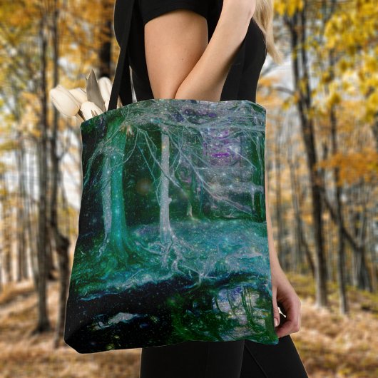 Tote Bag Art Imaginaire mystique de la forêt enchantée