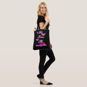Tote Bag Art Imitates Me - Fuschia Bliss (Sur le modèle)