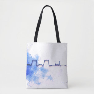 Tote Bag Art Inh. Minimaliste Design Inhalothérapeute