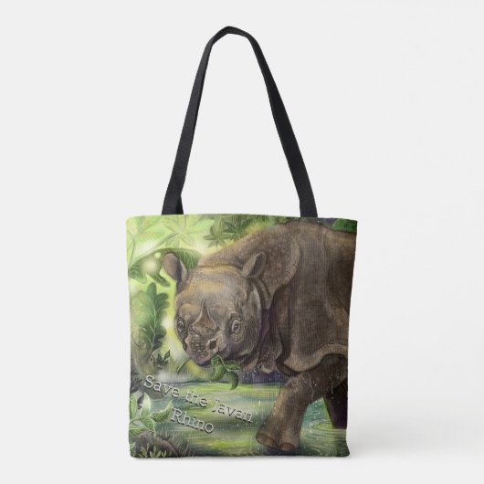 Tote Bag Art Javan Rhino (Dos)
