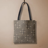 Tote Bag Art mandala moderne des ours dorés sépia hexagone