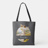 Tote Bag Art moderne chien personnalisé (Dos)
