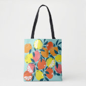 Tote Bag Art moderne citron agrumes (Devant)