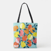 Tote Bag Art moderne citron agrumes (Dos)