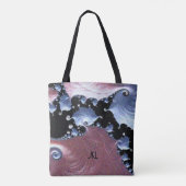 Tote Bag Art moderne rose violet (Dos)