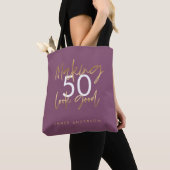 Tote Bag Art moderne simple style élégant script fourre-tou (De près)