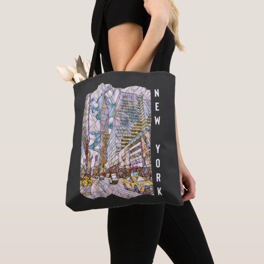 Tote Bag Art Mosaïque esthétique de New York (De près)