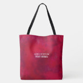 Tote Bag Art noir de cheveux naturels rouges faits sur (Dos)
