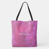 Tote Bag Art noir de sororité rose (Dos)