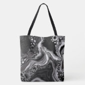 Tote Bag Art noir et Marbre blanc (Dos)