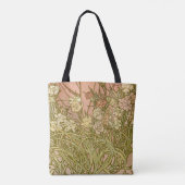 Tote Bag Art Nouveau Alfonse Mucha fleurs d'oeillets floral (Dos)