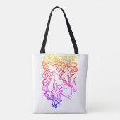 Tote Bag Art nouveau Alphonse Mucha inversé fourre-tout (Dos)