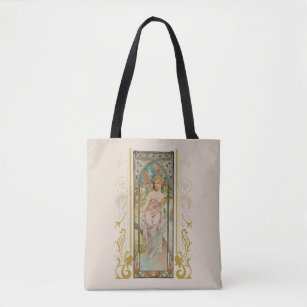 Tote Bag Art Nouveau Alphonse Mucha - Réveil matinal