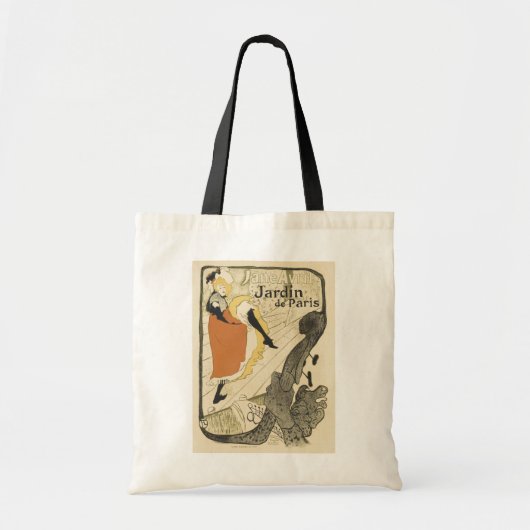 Tote Bag Art Nouveau Dancer Jane Avril, Toulouse Lautrec (Devant)