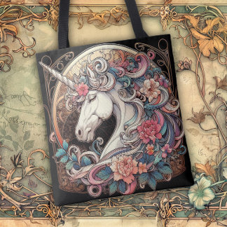 Tote Bag Art Nouveau Flowing Lines of Beauty