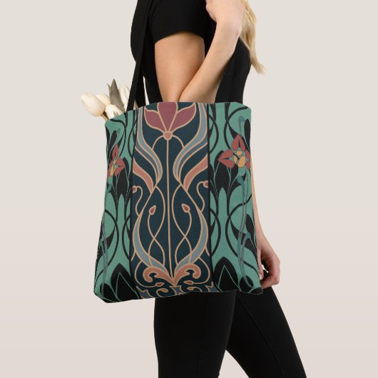 Tote Bag Art nouveau maximaliste audacieux (De près)
