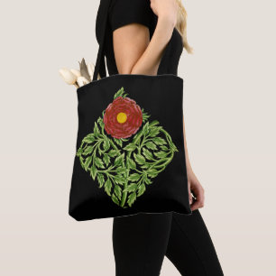 Tote Bag Art Nouveau Rouge Rose De Morgan
