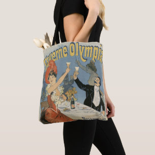 Tote Bag Art Nouveau vintage, Taverne Olympia Restaurant