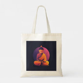 Tote Bag Art numérique bouddha (Dos)