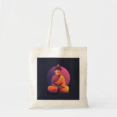 Tote Bag Art numérique bouddha (Devant)