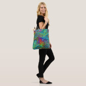 Tote Bag Art of Image Abstraction - modèle transparent 2 (Sur le modèle)