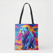 Tote Bag Art Ours Vibrant (Devant)