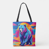 Tote Bag Art Ours Vibrant (Dos)