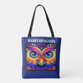 Tote Bag ART OWL mignonne - Voir retour (Dos)