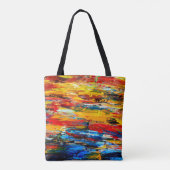 Tote Bag Art painting with palette knifemasterpiece,paintin (Dos)