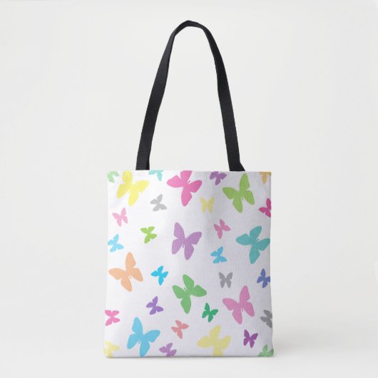 Tote Bag Art papillon coloré (Devant)