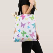Tote Bag Art papillon coloré (De près)