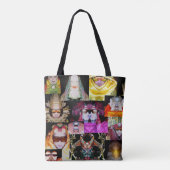 Tote Bag Art par le collage Fourre-tout de Davey (Dos)