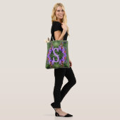 Tote Bag Art personnalisé de monogramme initial nom papillo (Sur le modèle)