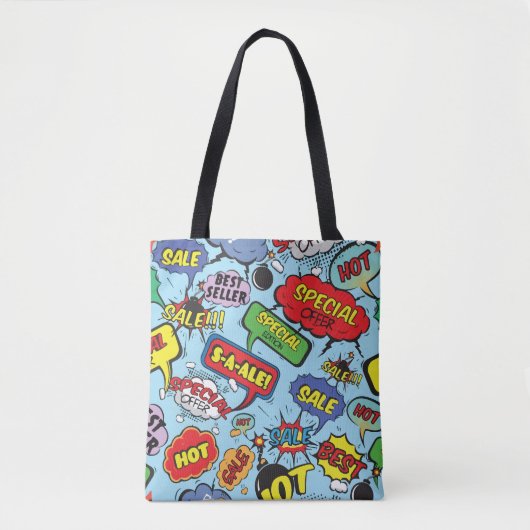 Tote Bag Art Pop moderne (Devant)