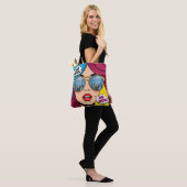 Tote Bag Art pop rétro (Sur le modèle)