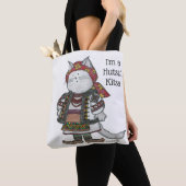 Tote Bag Art populaire d'Ukrainien de chat de Hutsul Kitsa (De près)