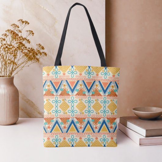 Tote Bag Art populaire ensoleillé
