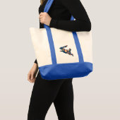 Tote Bag Art populaire Lapin de Pâques (Devant (produit))