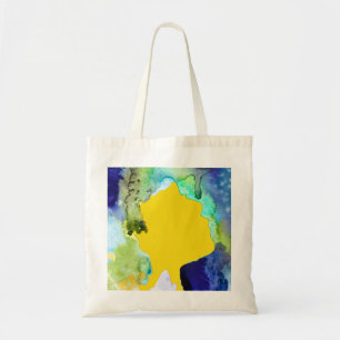 Tote Bag art silhouette abstrait aquarelle
