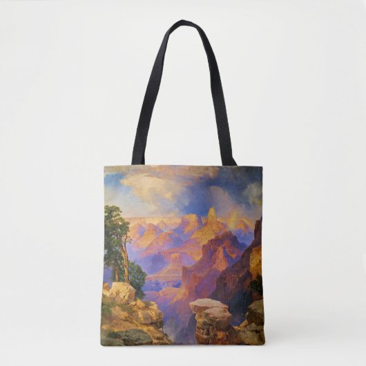 Tote Bag Art Thomas Moran, Grand Canyon avec arc-en-ciel (Devant)