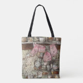 Tote Bag Art unique dessiné à la main Retro (Dos)