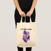 Tote Bag Art vectoriel d'ordinateur Iris violet (Devant (produit))