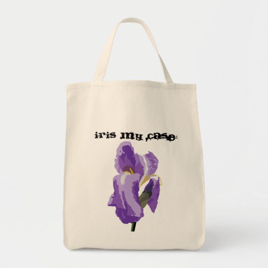 Tote Bag Art vectoriel d'ordinateur Iris violet (Devant)